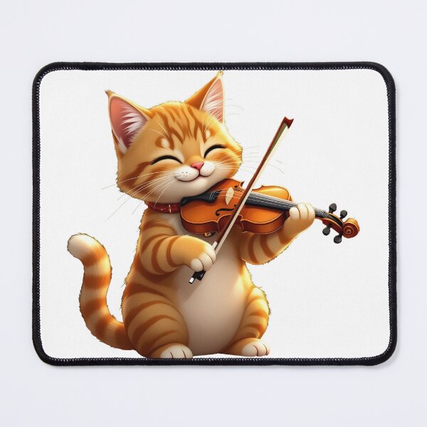 Item preview, cat violin designed and sold by Uglyandcute.