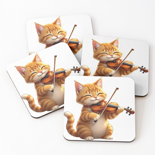 Item preview, cat violin designed and sold by Uglyandcute.