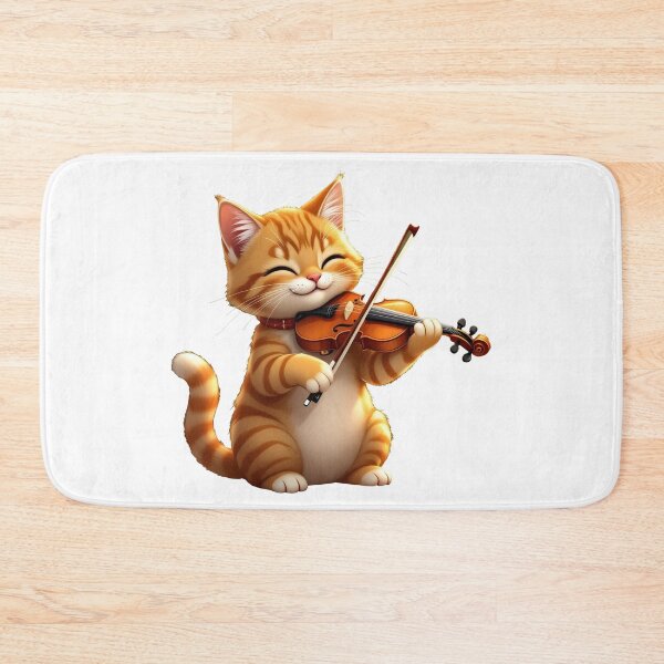 Item preview, cat violin designed and sold by Uglyandcute.