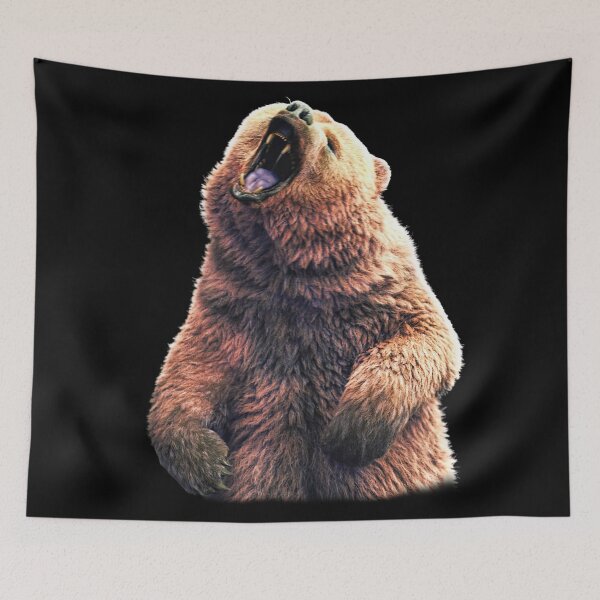 Item preview, Roaring Bear – Primal Power Wildlife Art designed and sold by Massimo Righi.