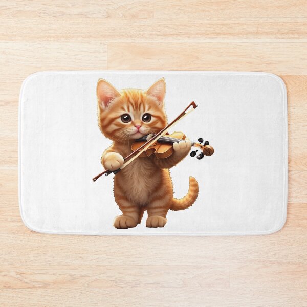 Item preview, cat violin designed and sold by Uglyandcute.