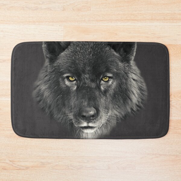 Item preview, Black Wolf Stare – Silent Alpha Wildlife Art designed and sold by Massimo Righi.
