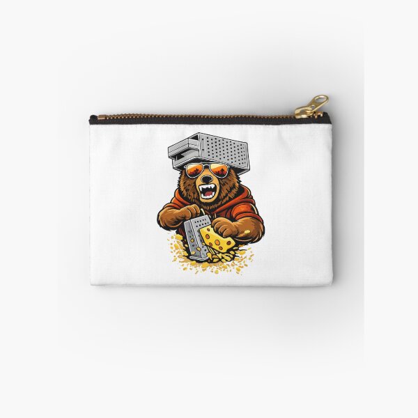 Item preview, Retro Bear with Cheese Grater Hat and Sunglasses Sunse Funny designed and sold by kiralynstration.