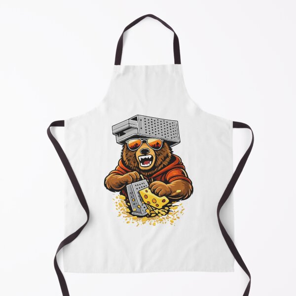 Item preview, Retro Bear with Cheese Grater Hat and Sunglasses Sunse Funny designed and sold by kiralynstration.