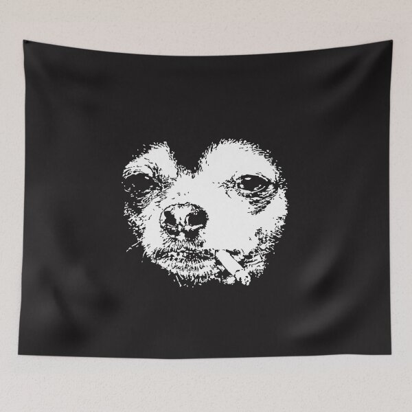 Item preview, Dog Smoking Cigarette Funny Chihuahua Meme designed and sold by kiralynstration.