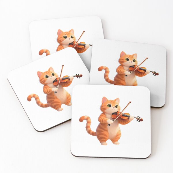 Item preview, cat violin designed and sold by Uglyandcute.