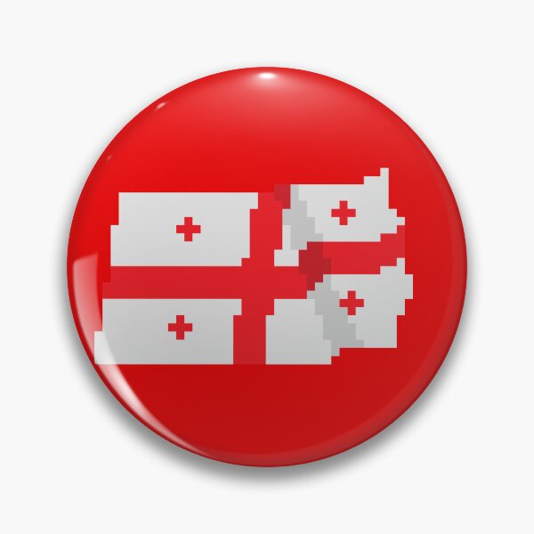 Item preview, Flag of Georgia, a flag with a pixel art designed and sold by massingso.