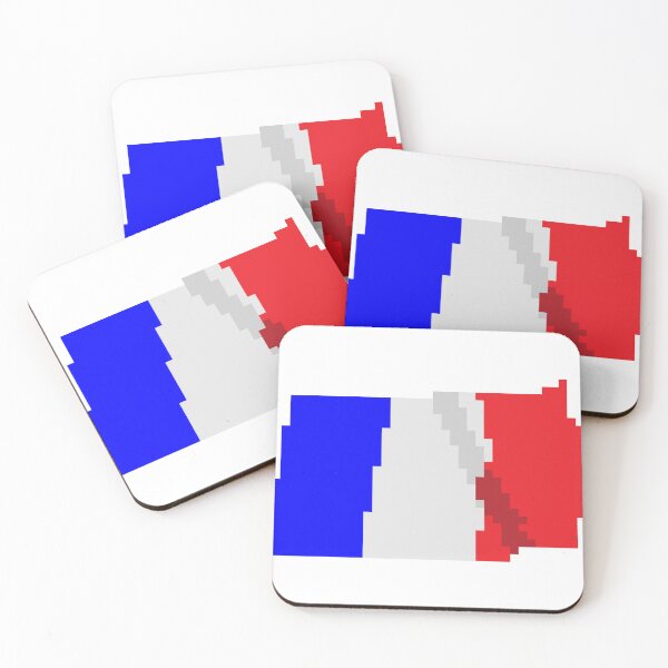 Item preview, Flag of France, a flag with a pixel art designed and sold by massingso.