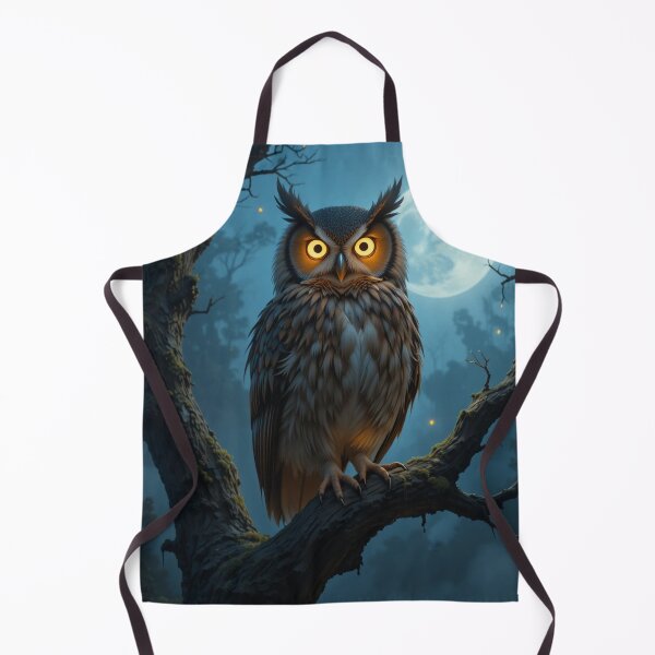 Item preview, Owl in Enchanted Moonlit Forest designed and sold by InezPhotography.