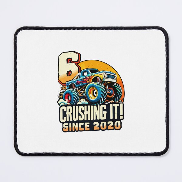 Item preview, Birthday Monster Truck 6 Year Old Boys 6th Party Born 2020 designed and sold by kiralynstration.