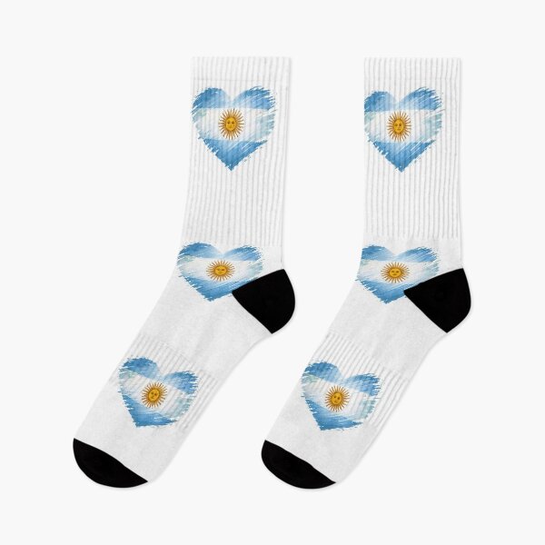 Item preview, Argentina Heart Flag T-Shirt | FIFA 2026 Argentine Soccer Fan Tee designed and sold by YASboutik.