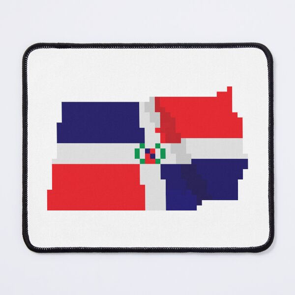Item preview, Flag of Dominican Republic, a flag with a pixel art designed and sold by massingso.