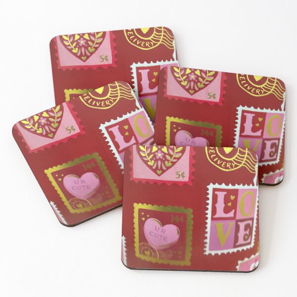 Item preview, Valentine’s postage stamps images designed and sold by LFdesign_images.