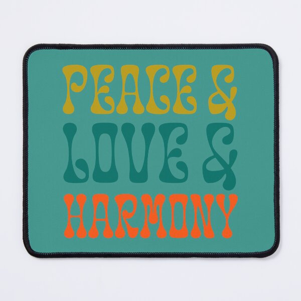 Item preview, Peace & Love & Harmony - Dijon, Peacock, Poppy designed and sold by sillyjess.