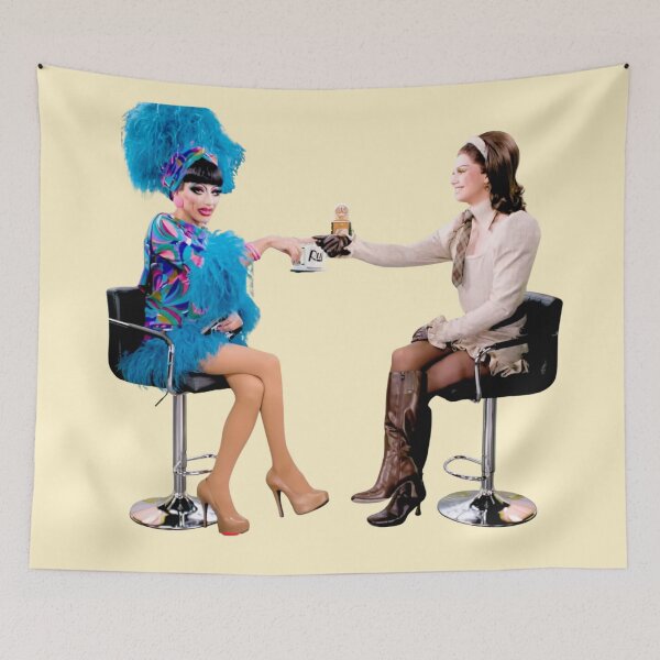 Item preview, marcia and Bianca holding space designed and sold by chickensoupshop.