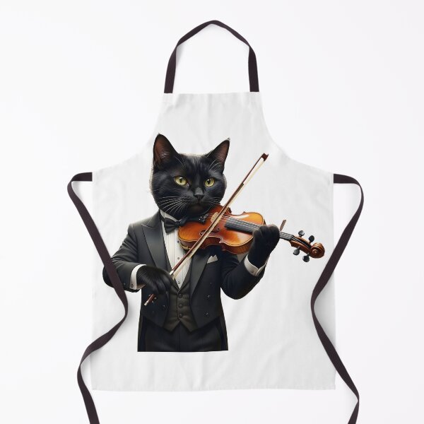 Item preview, black cat violin designed and sold by Uglyandcute.