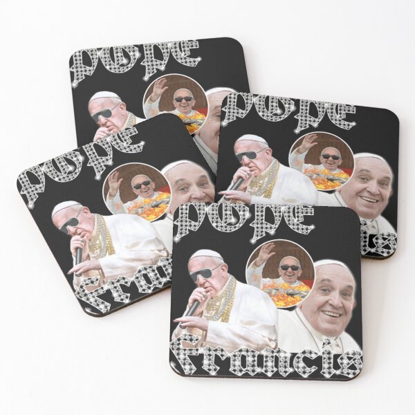 Item preview, Raptee Pope Francis Vintage Rap Style Satirical Pop Culture Art designed and sold by taufestiamatne.