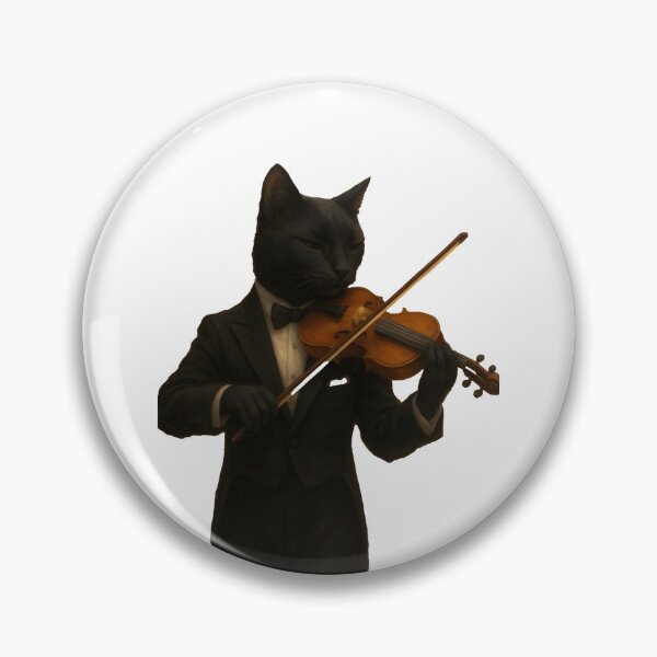 Item preview, black cat violin designed and sold by Uglyandcute.