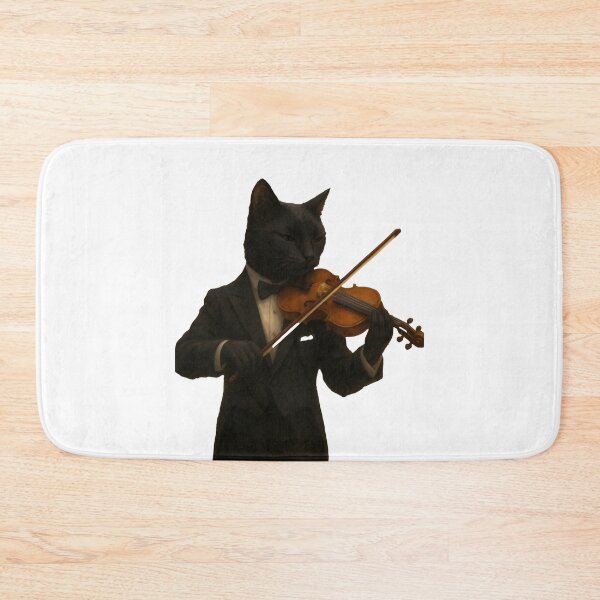 Item preview, black cat violin designed and sold by Uglyandcute.