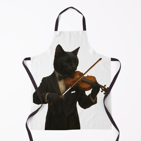 Item preview, black cat violin designed and sold by Uglyandcute.