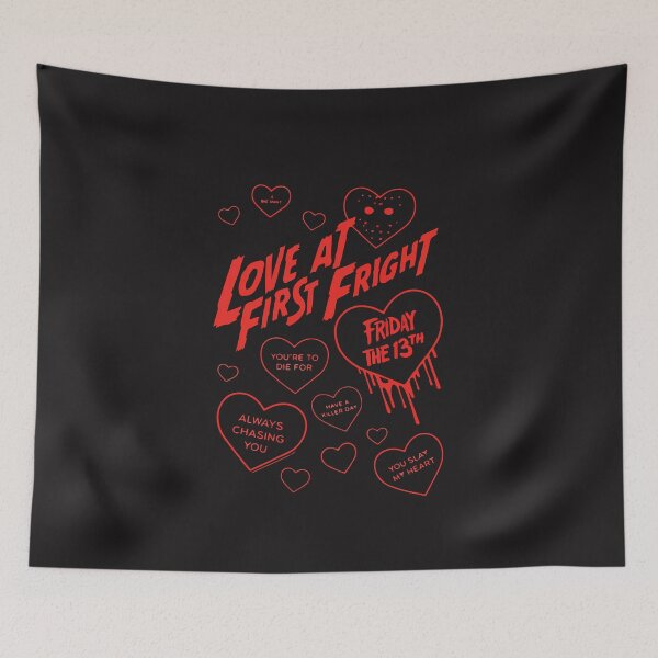 Item preview, Friday The 13th Love at First Fright Valentine's Day Hearts designed and sold by kiralynstration.
