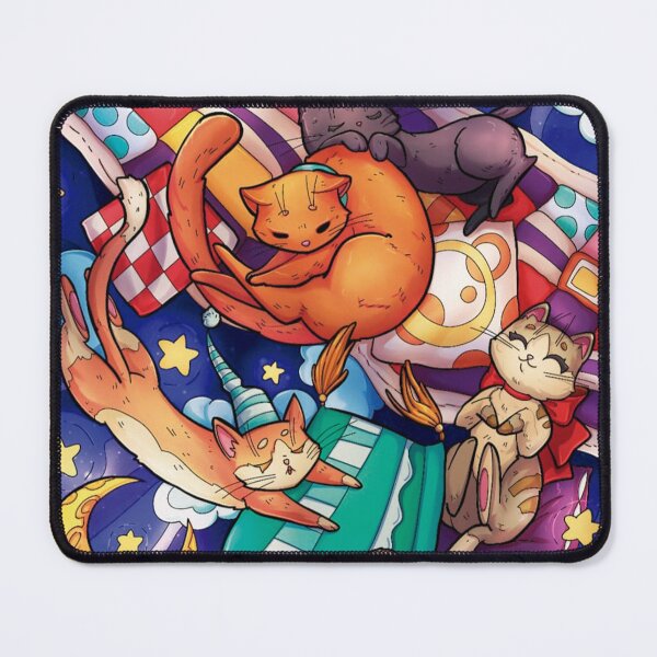 Item preview, Cozy Night Cats Dreamy Illustration designed and sold by Silrom.