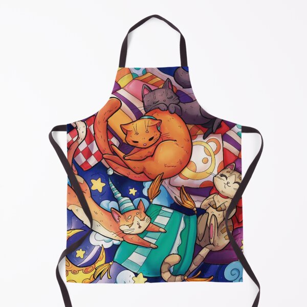 Item preview, Cozy Night Cats Dreamy Illustration designed and sold by Silrom.