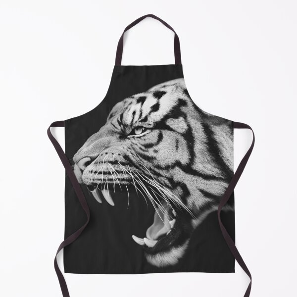 Item preview, Roaring Tiger – Black & White Power Portrait designed and sold by Massimo Righi.