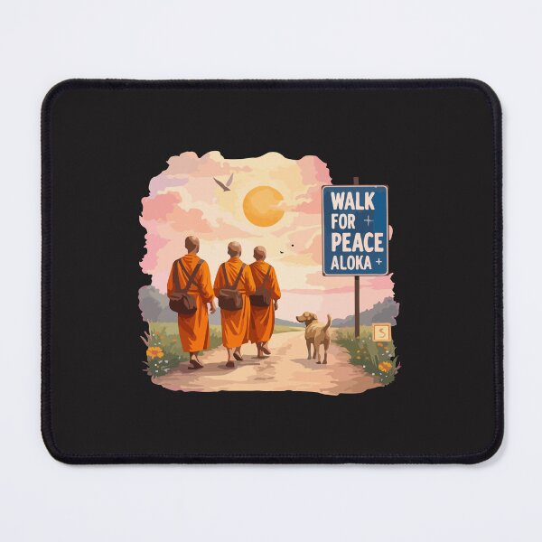Item preview, Walk for Peace Monks with Aloka Dog designed and sold by kiralynstration.