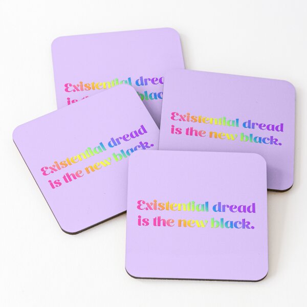 Item preview, Existential Dread Is the New Black - Candy Gradient designed and sold by sillyjess.