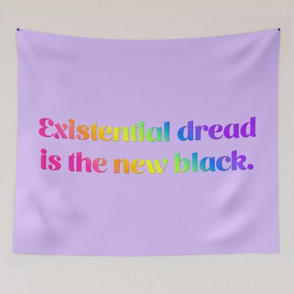 Item preview, Existential Dread Is the New Black - Candy Gradient designed and sold by sillyjess.