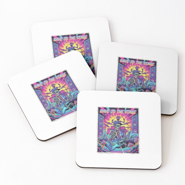 Item preview, Copy of Rave to the grave psychedelic skeleton designed and sold by RichTeeDesigns.