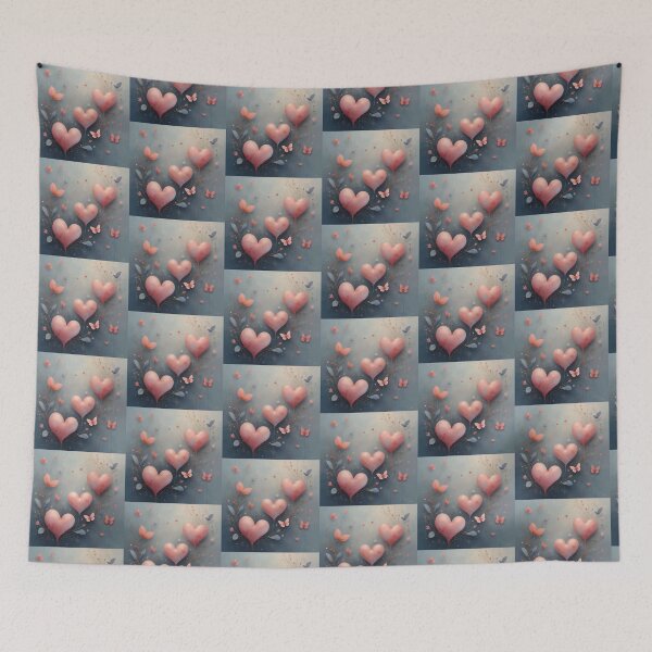 Item preview, Romantic Hearts Illustration Art designed and sold by Kari2023.