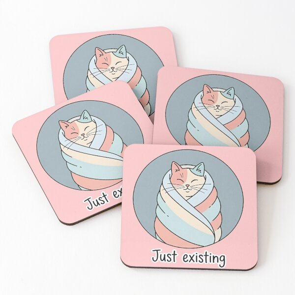 Item preview, Just existing Cat – Cute Burnout  designed and sold by sillyweas.