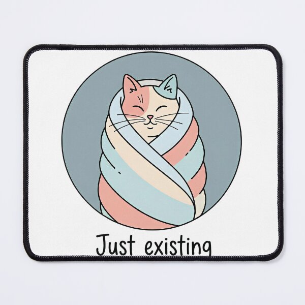 Item preview, Just existing Cat – Cute Burnout  designed and sold by sillyweas.