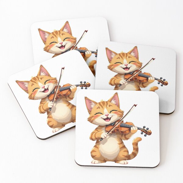 Item preview, cat violin designed and sold by Uglyandcute.