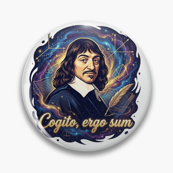 Item preview, René Descartes: Cogito Ergo Sum - Cosmic Philosophy & Math Art designed and sold by TheEmptySet.