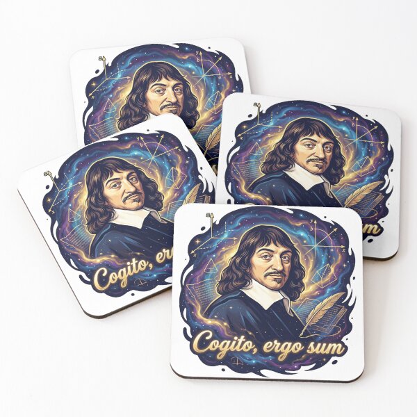Item preview, René Descartes: Cogito Ergo Sum - Cosmic Philosophy & Math Art designed and sold by TheEmptySet.