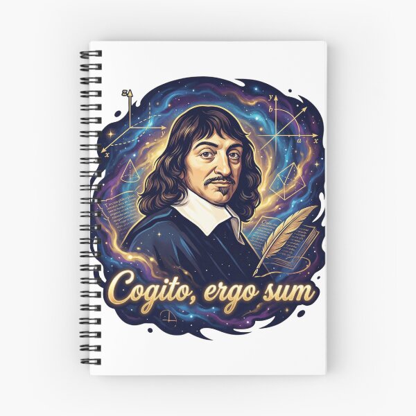 Item preview, René Descartes: Cogito Ergo Sum - Cosmic Philosophy & Math Art designed and sold by TheEmptySet.