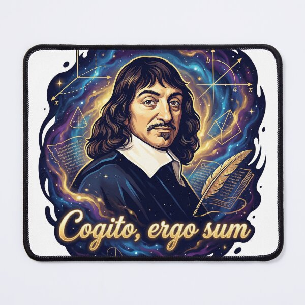Item preview, René Descartes: Cogito Ergo Sum - Cosmic Philosophy & Math Art designed and sold by TheEmptySet.