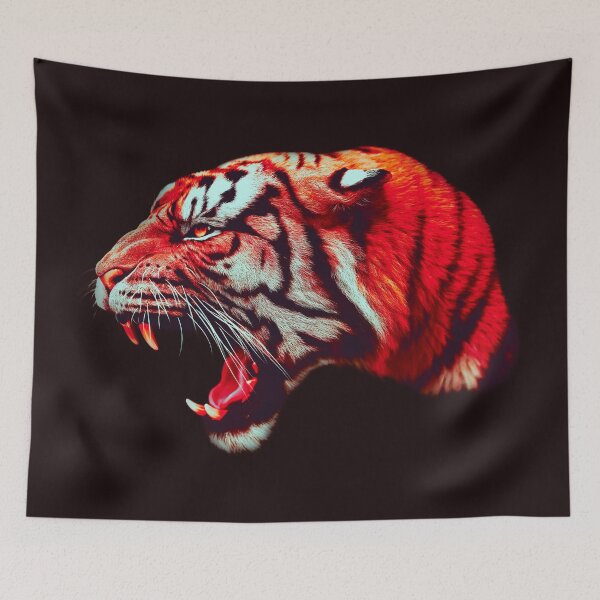 Item preview, Crimson Roar – Tiger of Pure Fury designed and sold by Massimo Righi.