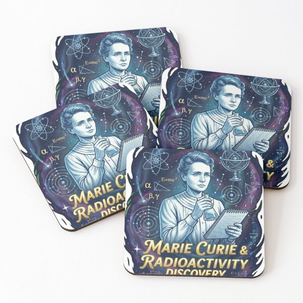 Item preview, Marie Curie: Pioneer of Radioactivity - Cosmic Science Art designed and sold by TheEmptySet.