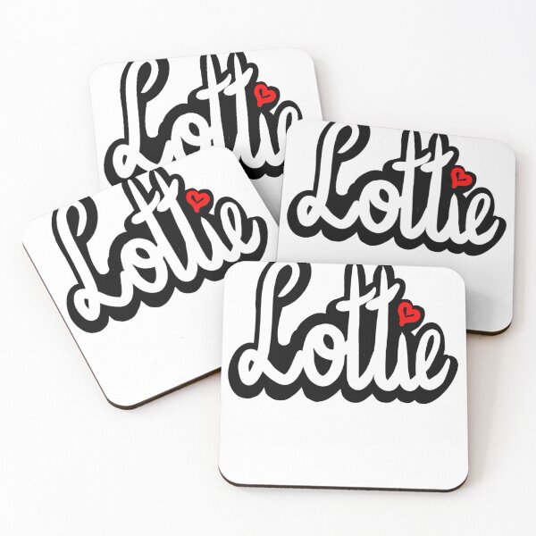 Item preview, Lottie nickname for Charlotte in cursive white calligraphy Popular Girls and women custom name Lottie designed and sold by Artonmytee.