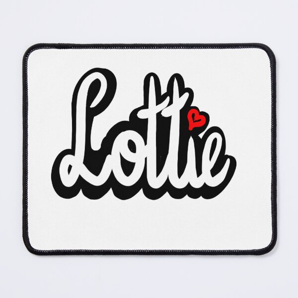 Item preview, Lottie nickname for Charlotte in cursive white calligraphy Popular Girls and women custom name Lottie designed and sold by Artonmytee.
