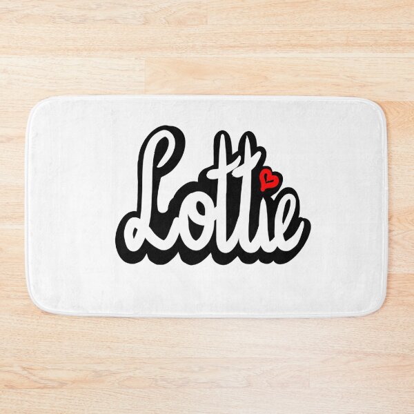 Item preview, Lottie nickname for Charlotte in cursive white calligraphy Popular Girls and women custom name Lottie designed and sold by Artonmytee.