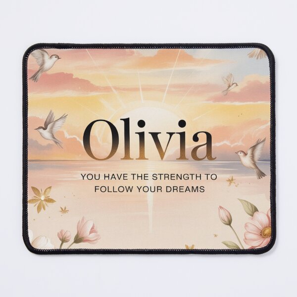 Item preview, Olivia – Inspirational Name Design with Motivational Quote designed and sold by Pink Decor .