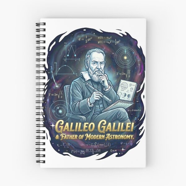 Item preview, Galileo Galilei: The Father of Modern Astronomy - Cosmic Science Art designed and sold by TheEmptySet.