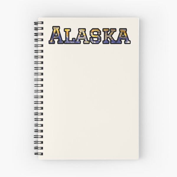 Item preview, Alaska Travel Souvenir | Blue and Yellow Alaska Art designed and sold by Long Family Gifts.