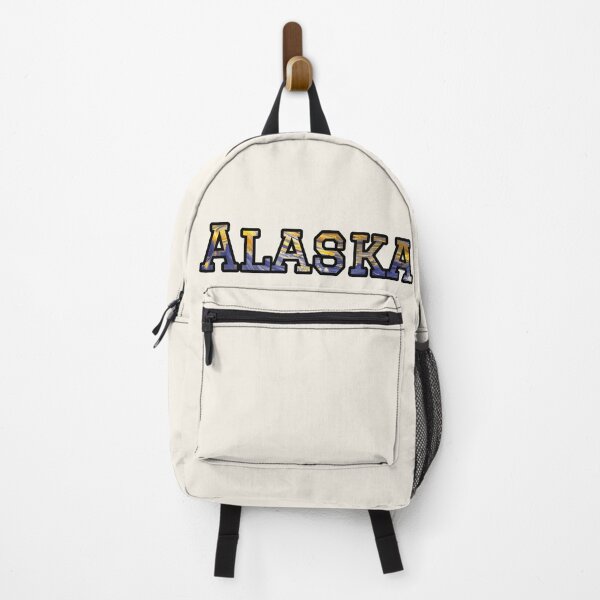 Item preview, Alaska Travel Souvenir | Blue and Yellow Alaska Art designed and sold by Long Family Gifts.