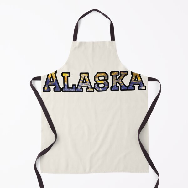 Item preview, Alaska Travel Souvenir | Blue and Yellow Alaska Art designed and sold by Long Family Gifts.